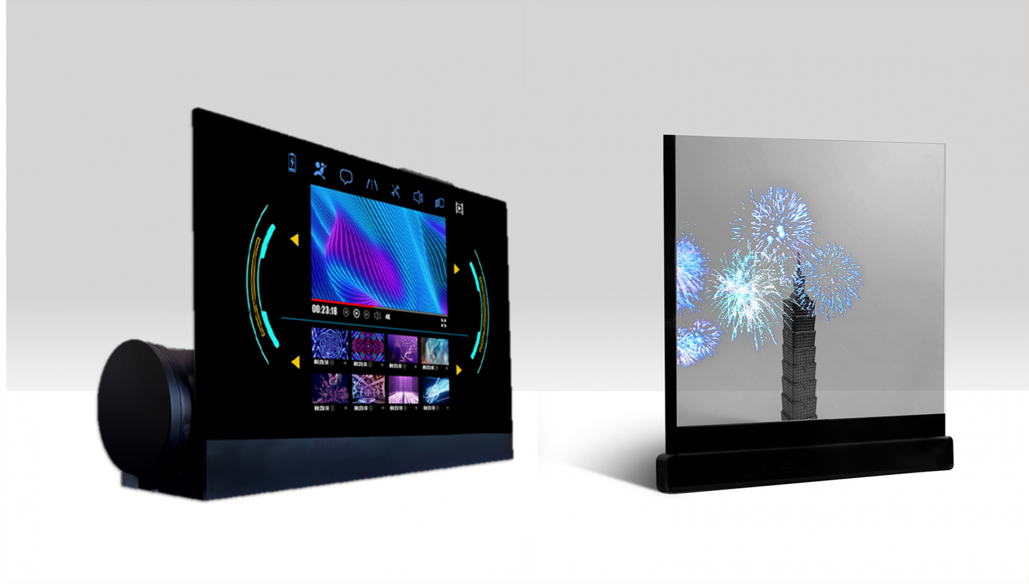 可卷式、折迭性、高透明